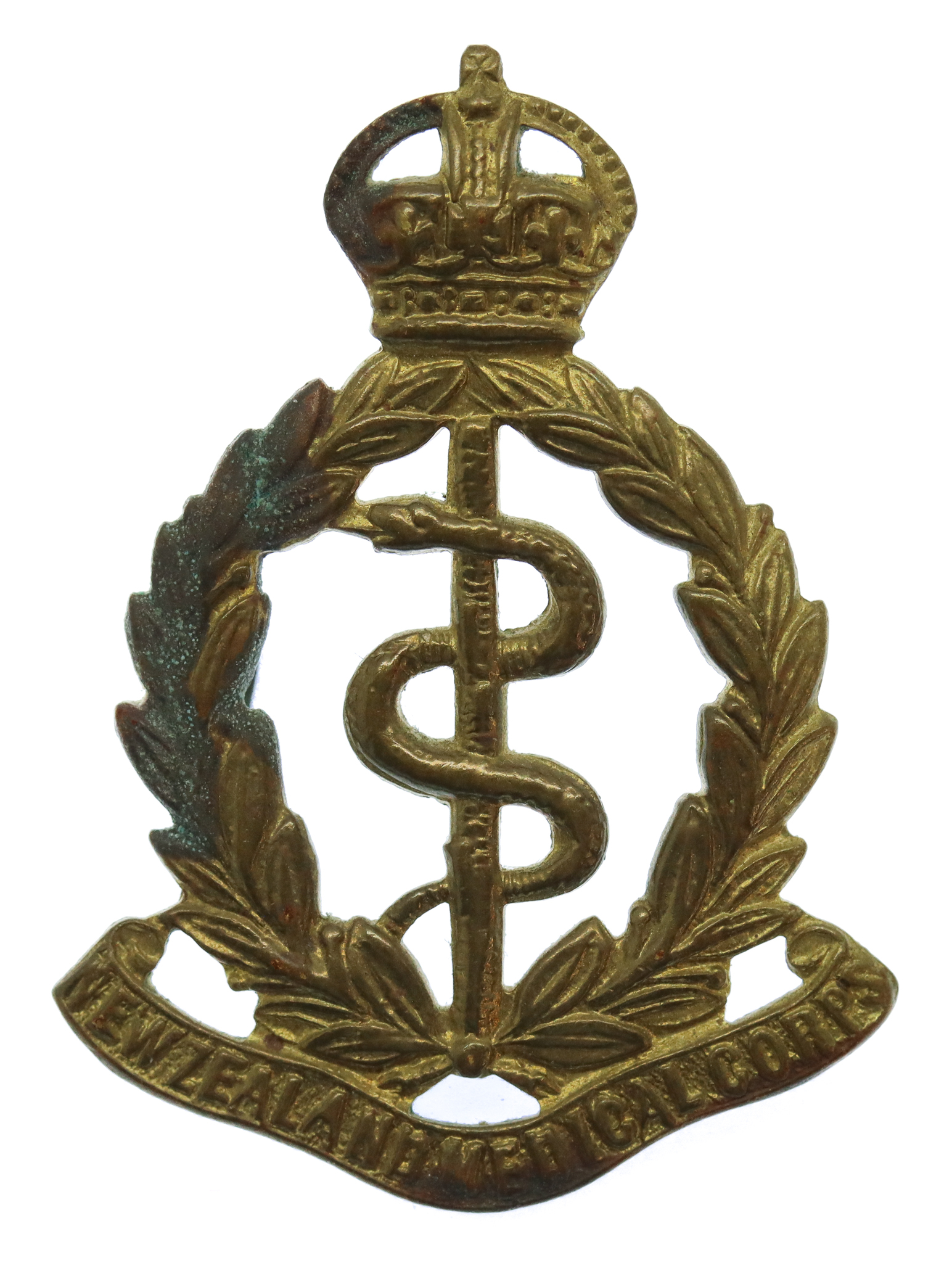 New Zealand Medical Corps Cap Badge - King's Crown