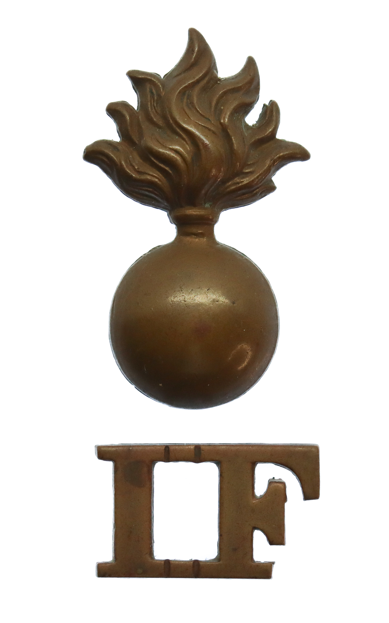 Victorian Royal Irish Fusiliers (Grenade/I.F.) Shoulder Title