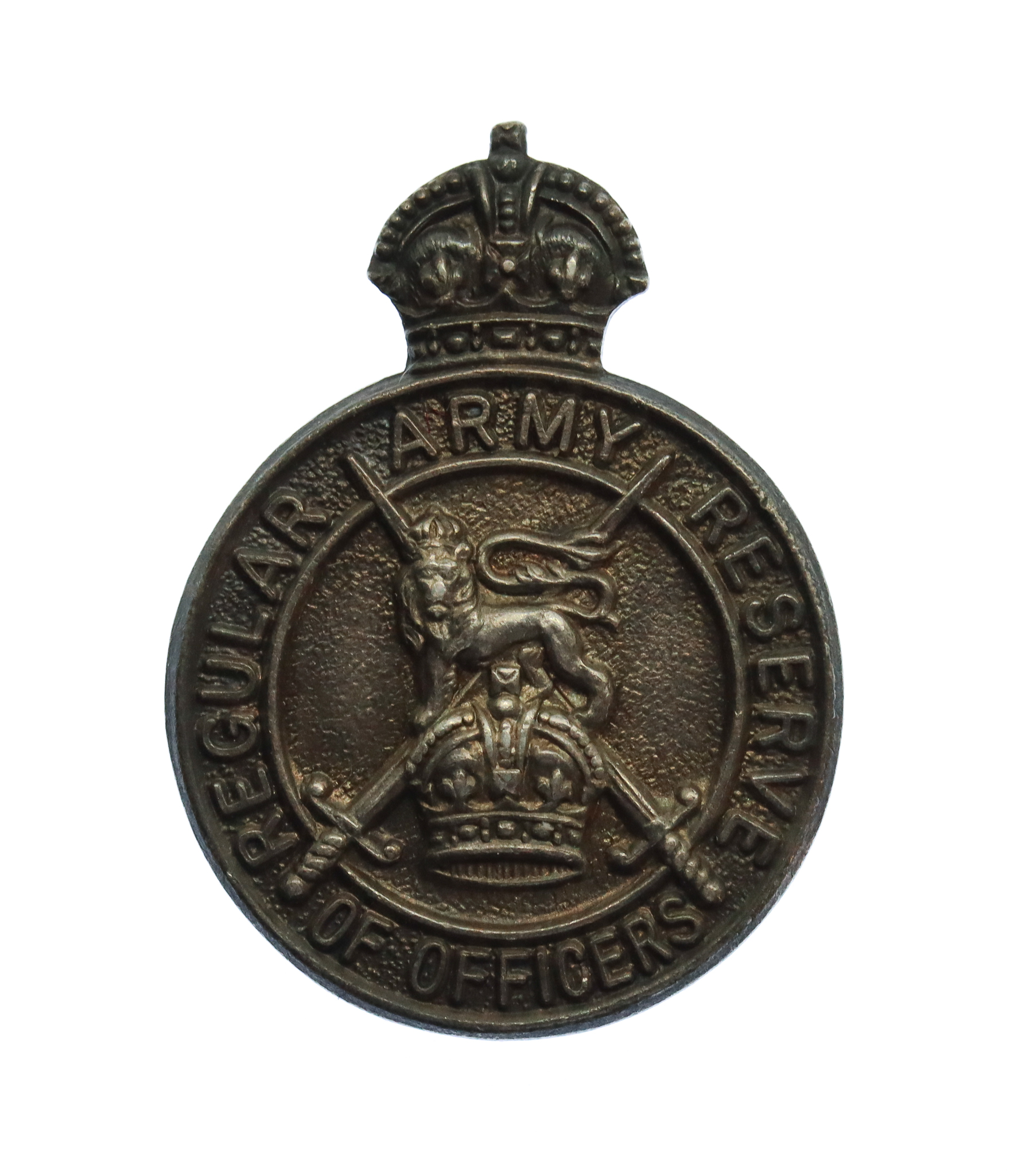 Regular Army Reserve of Officers 1939 Hallmarked Silver Lapel Badge
