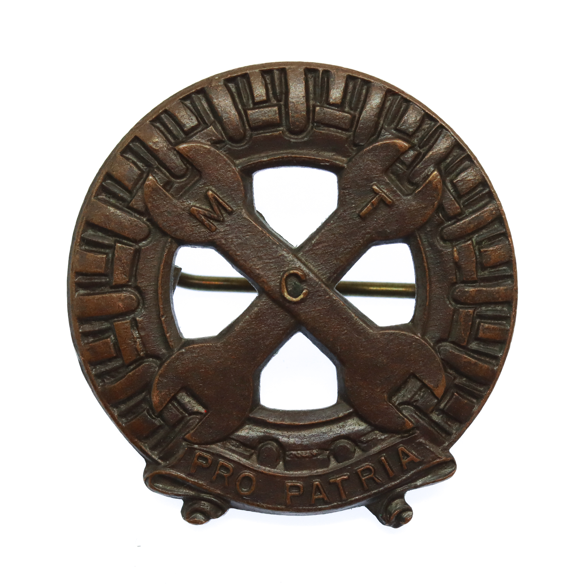 WW2 Mechanised Transport Corps (M.T.C.) Cap Badge