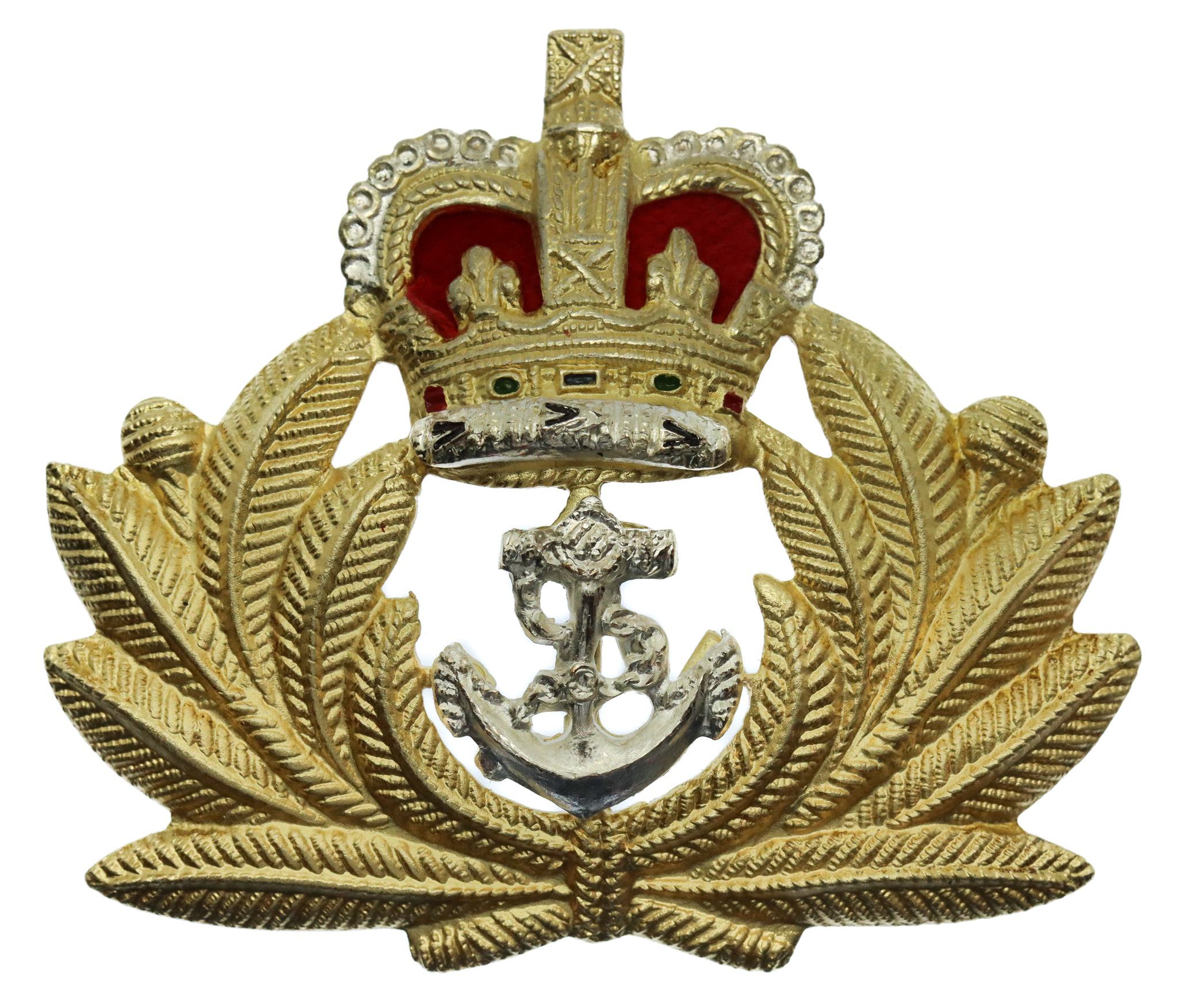 Royal Navy Officer's Beret Badge - Queen's Crown