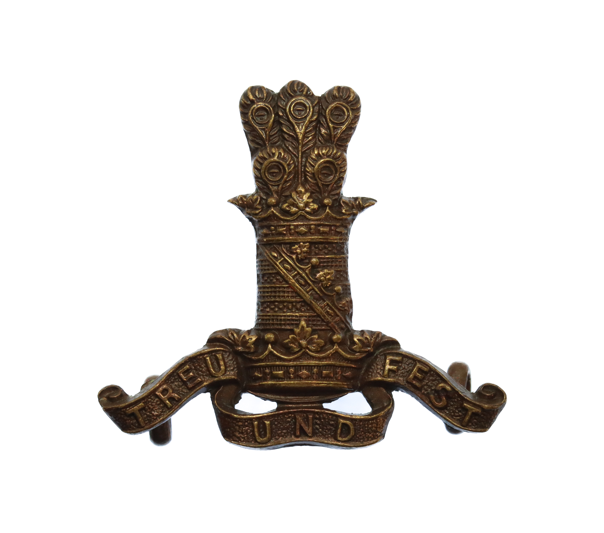 11th Hussars (Prince Albert's Own) Officer's Service Dress Collar Badge