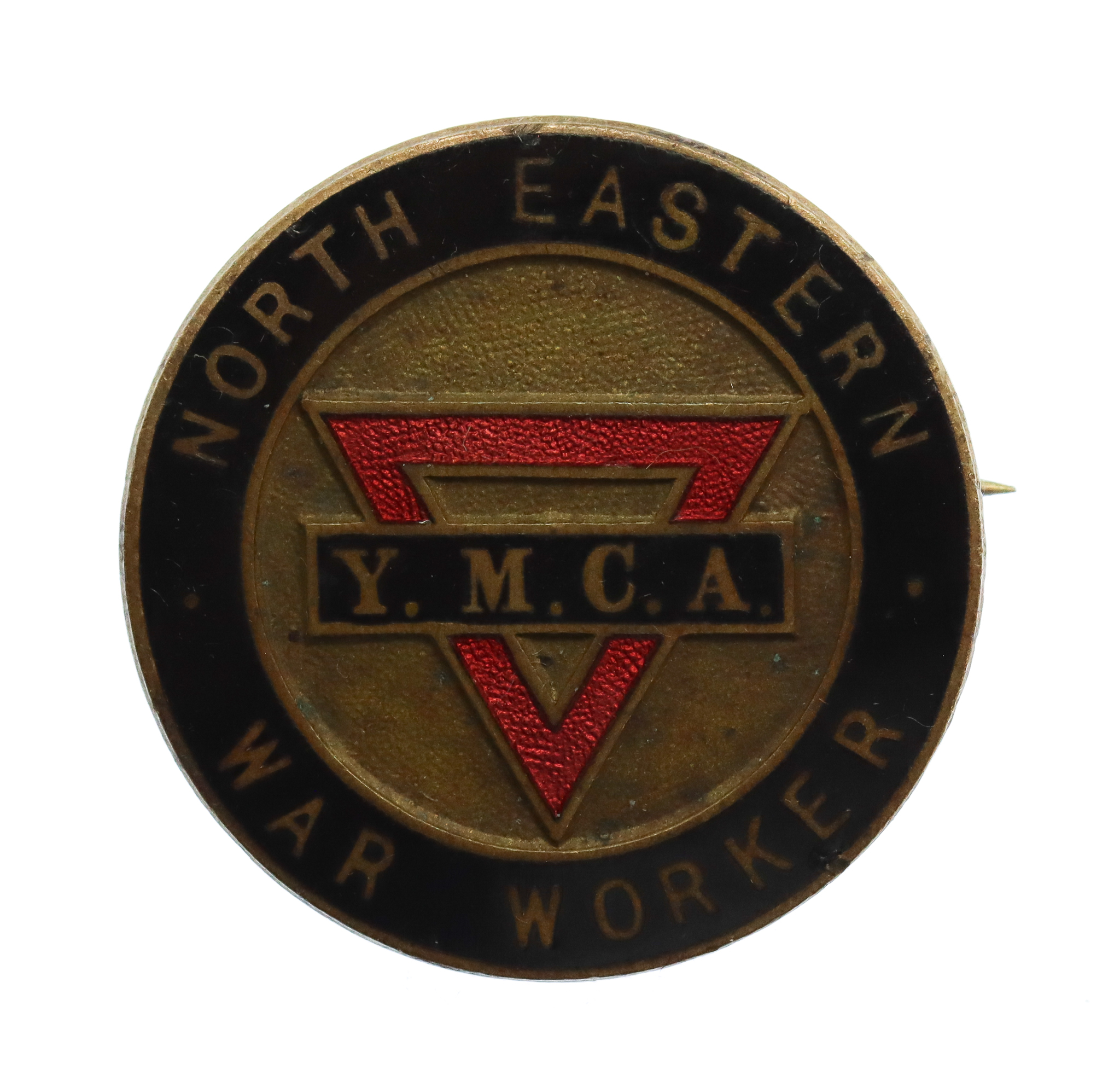 WW2 North Eastern War Worker Y.M.C.A. Enamelled Badge