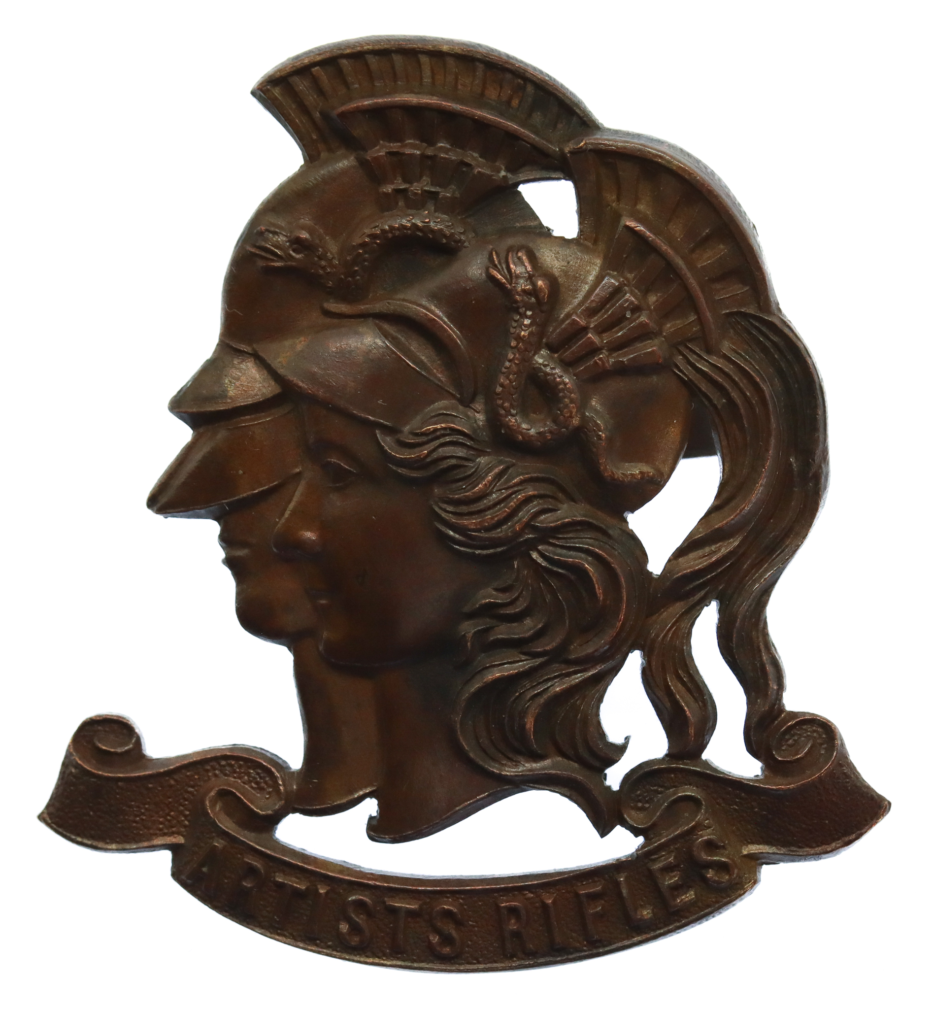 28th County of London Bn. (Artists Rifles) Officer's Service Dress Cap Badge