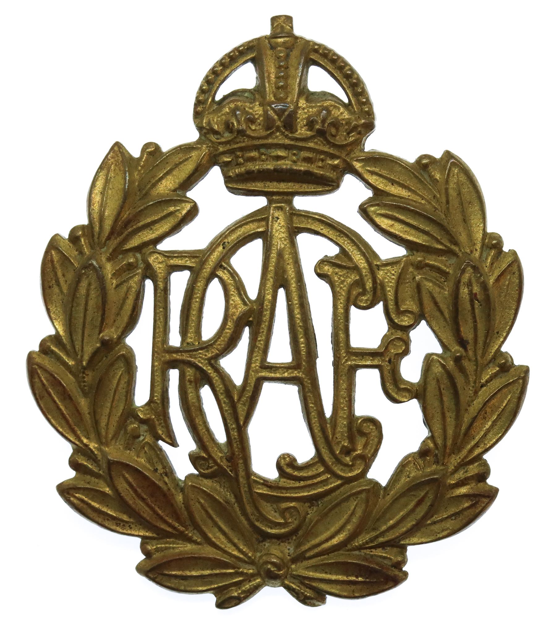 Royal Canadian Air Force (R.C.A.F.) Cap Badge - King's Crown