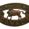 Canadian First Mounted Rifles of Canada WW1 C.E.F. Shoulder Title