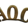 Army Ordnance Corps (A.O.C.) Shoulder Title