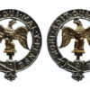 Pair of 3rd Bn. Royal Anglian Regiment Anodised (Staybrite) Collar Badges