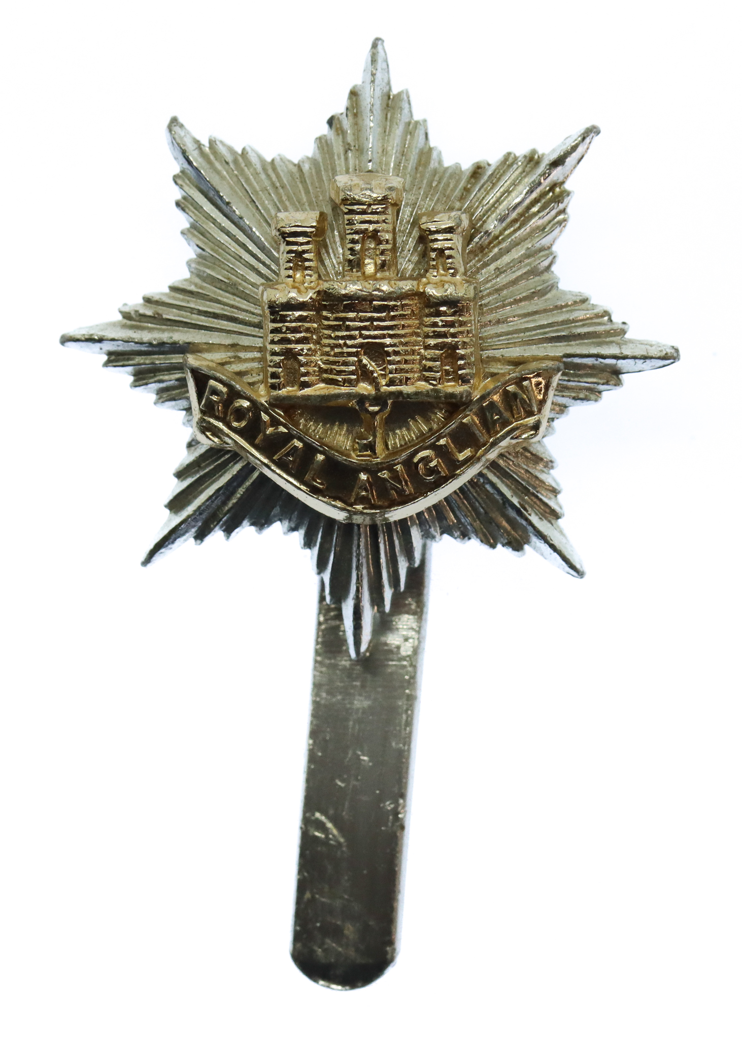 Royal Anglian Regiment Anodised (Staybrite) Cap Badge