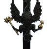14th/20th King's Hussars Black Anodised (Staybrite) Cap Badge
