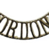 Gordon Highlanders (GORDONS) Anodised (Staybrite) Shoulder Title