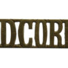 Army Dental Corps (A.D.CORPS) Shoulder Title