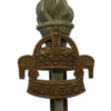 Royal Army Educational Corps (R.A.E.C.) Bi-Metal Cap Badge - King's Crown