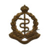 Royal Army Medical Corps (R.A.M.C.) Brass Sweetheart Brooch - King's Crown