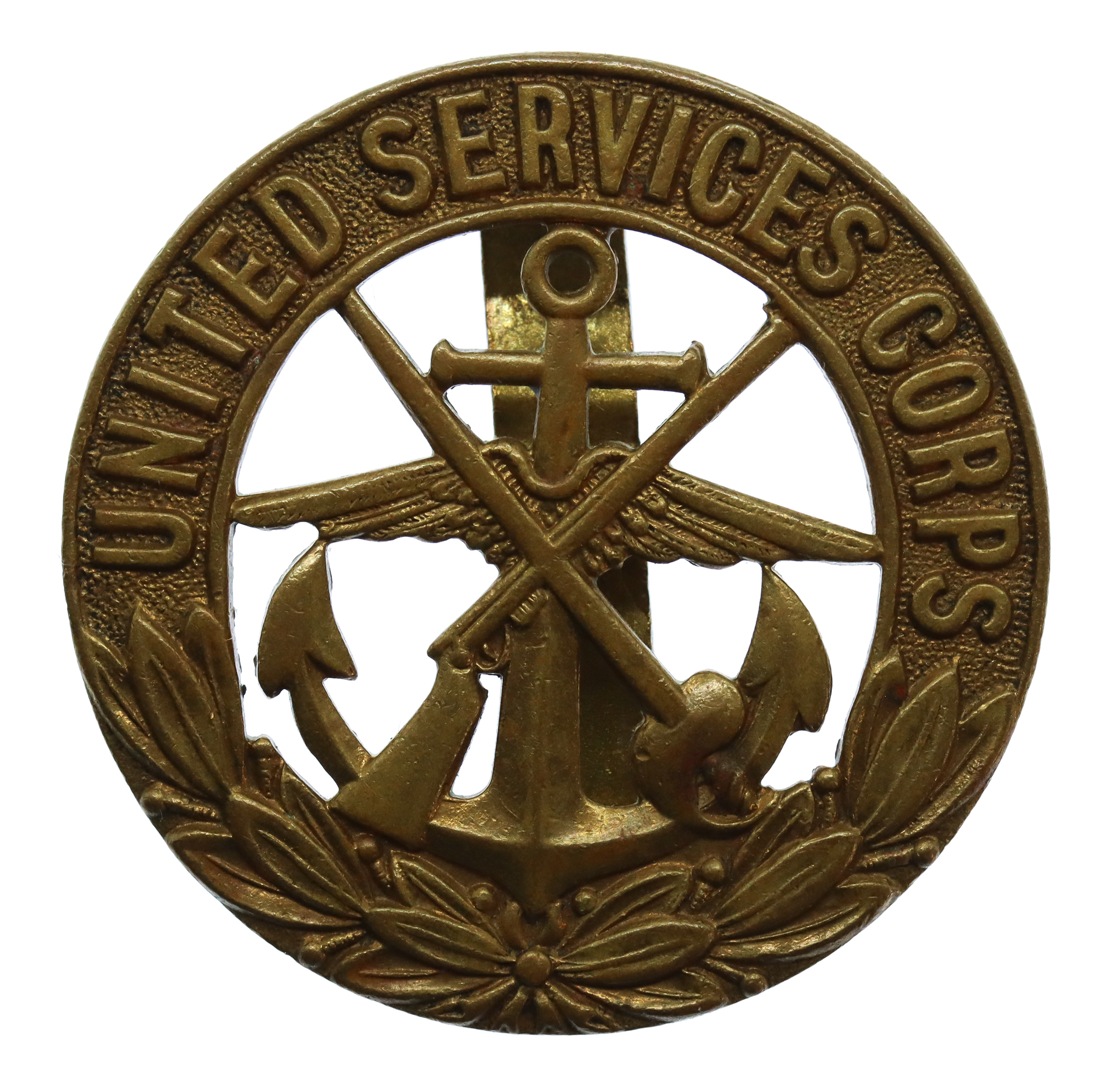 United Services Corps Cap Badge