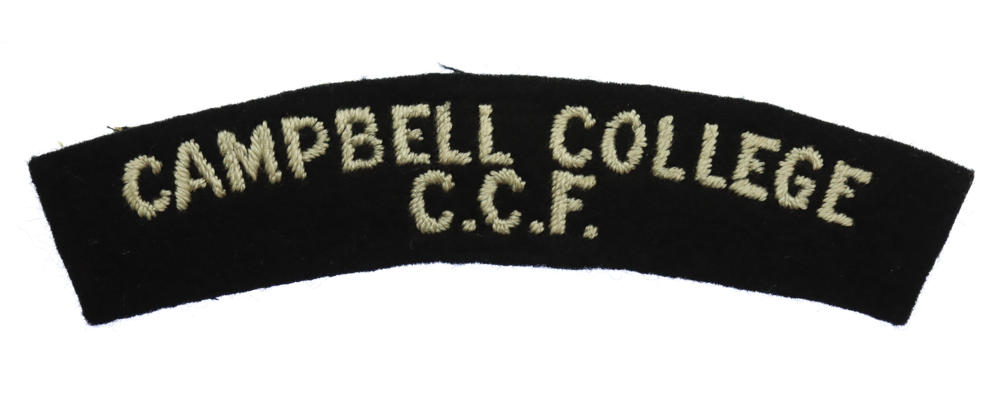 Campbell College C.C.F. Cloth Shoulder Title
