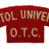 Bristol University O.T.C. (BRISTOL UNIVERSITY/O.T.C.) Cloth Shoulder Title