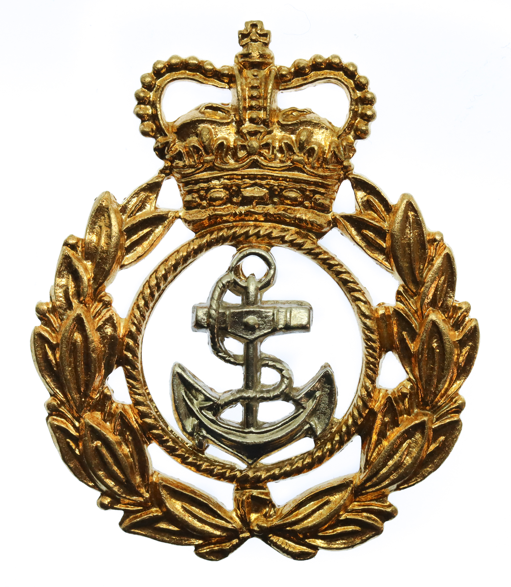 Royal Navy Chief Petty Officer's Cap Badge - Queen's Crown