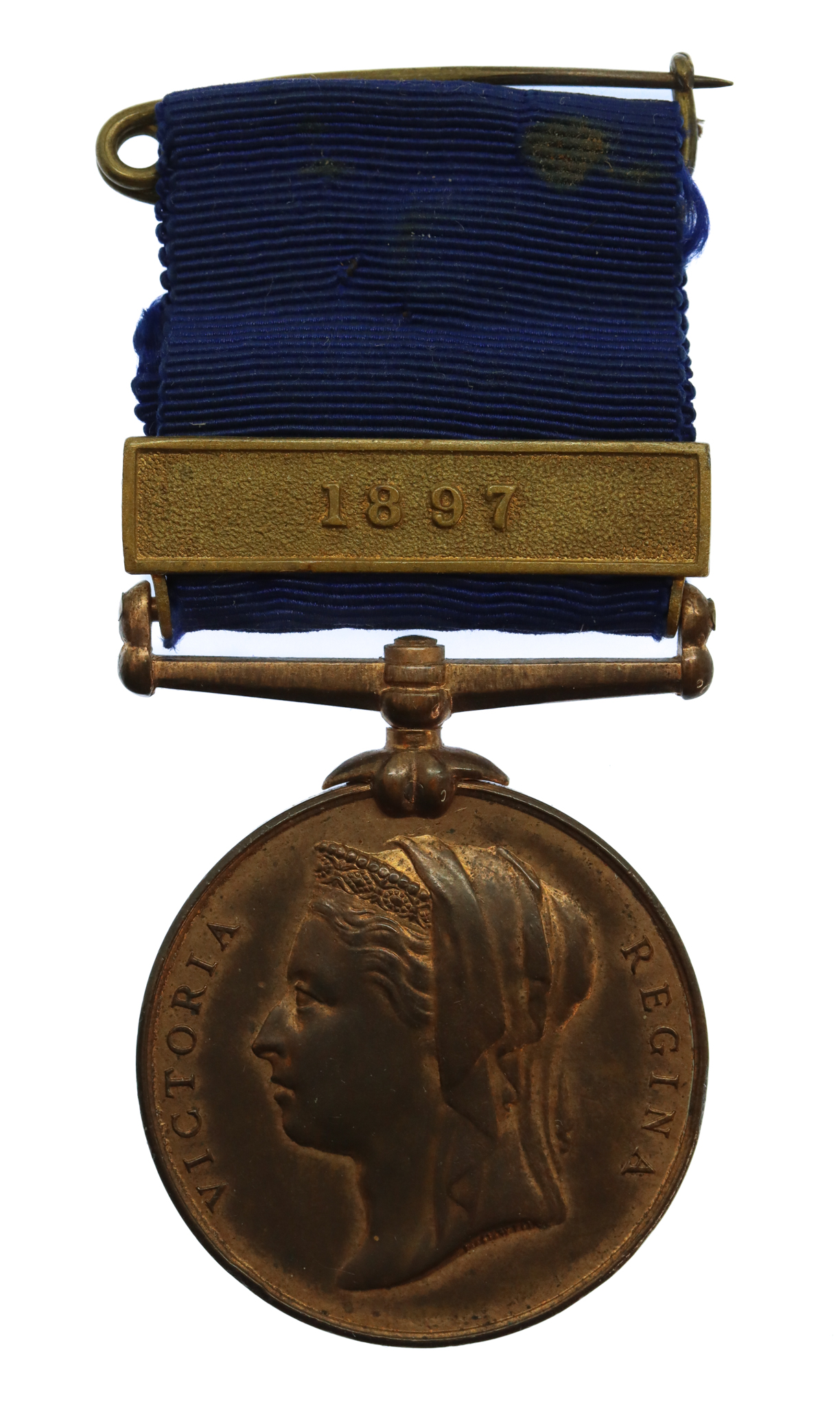 1887 Metropolitan Police Jubilee Medal (Clasp - 1897) - PC. F. Clements, 'P' Division (Camberwell)