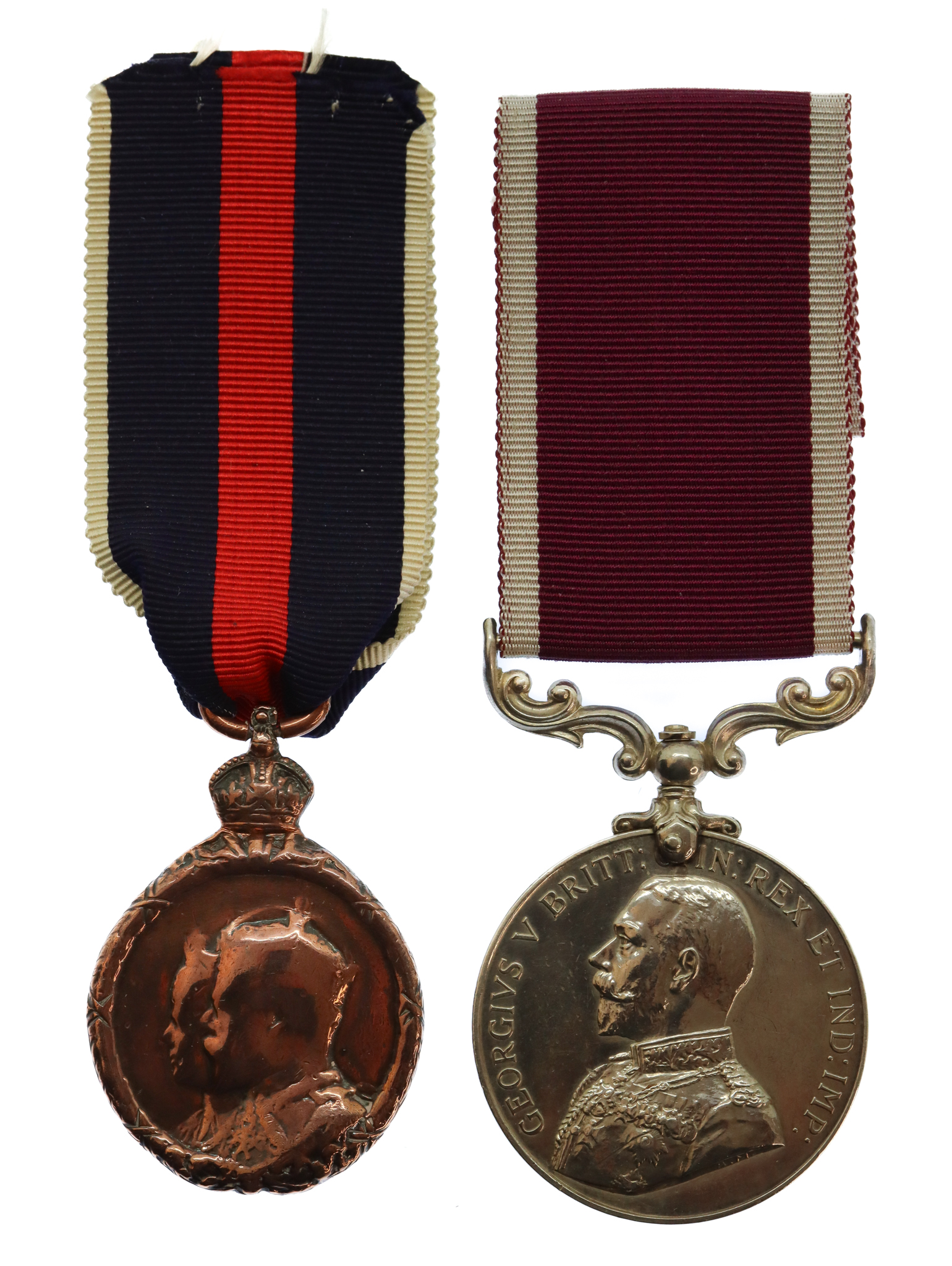 1902 Edward VII Coronation Medal and George V Long Service & Good Conduct Medal Pair - Pte. G.W. Budd, Grenadier Guards