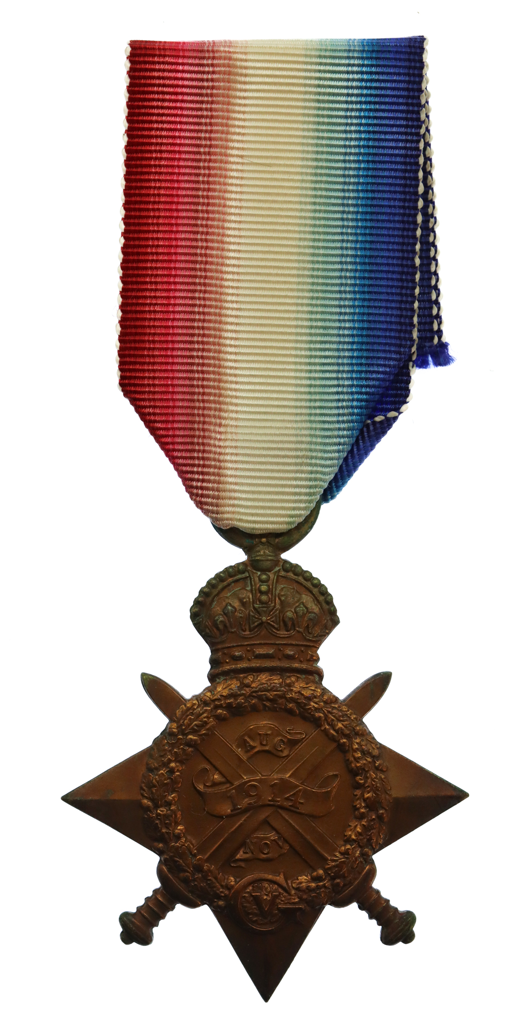 WW1 1914 Mons Star - Pte. J. Gray, Gordon Highlanders - Wounded