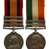 Queen's South Africa (Clasps - Cape Colony, Orange Free State, Transvaal) and King's South Africa (Clasps - South Africa 1901, South Africa 1902) Medal Pair - Serjt. C. Cox, Lincolnshire Regiment