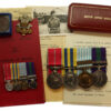 Military B.E.M., Korean War and GSM (Clasp - Cyprus) Medal Group of Four - W.O.II. T.J. Harris, Welch Regiment - Wounded in Action