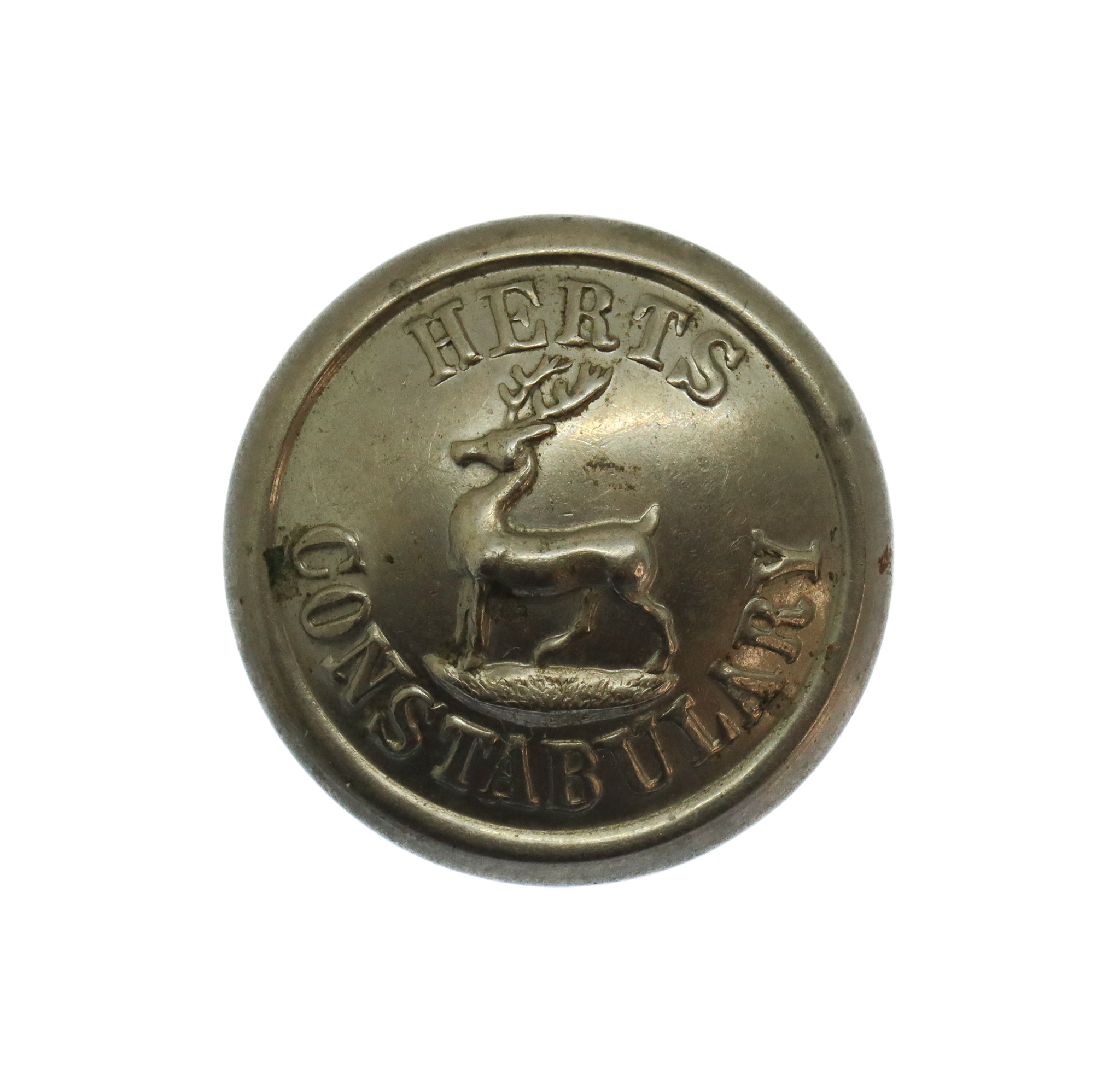 Hertfordshire Constabulary White Metal Button (20mm)