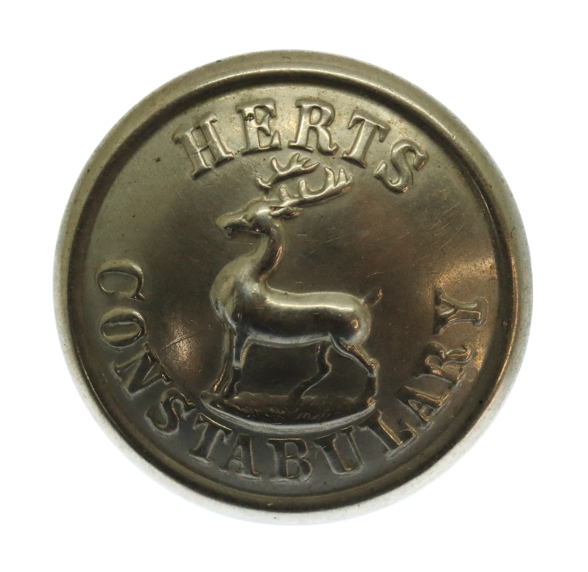 Hertfordshire Constabulary White Metal Button (25mm)