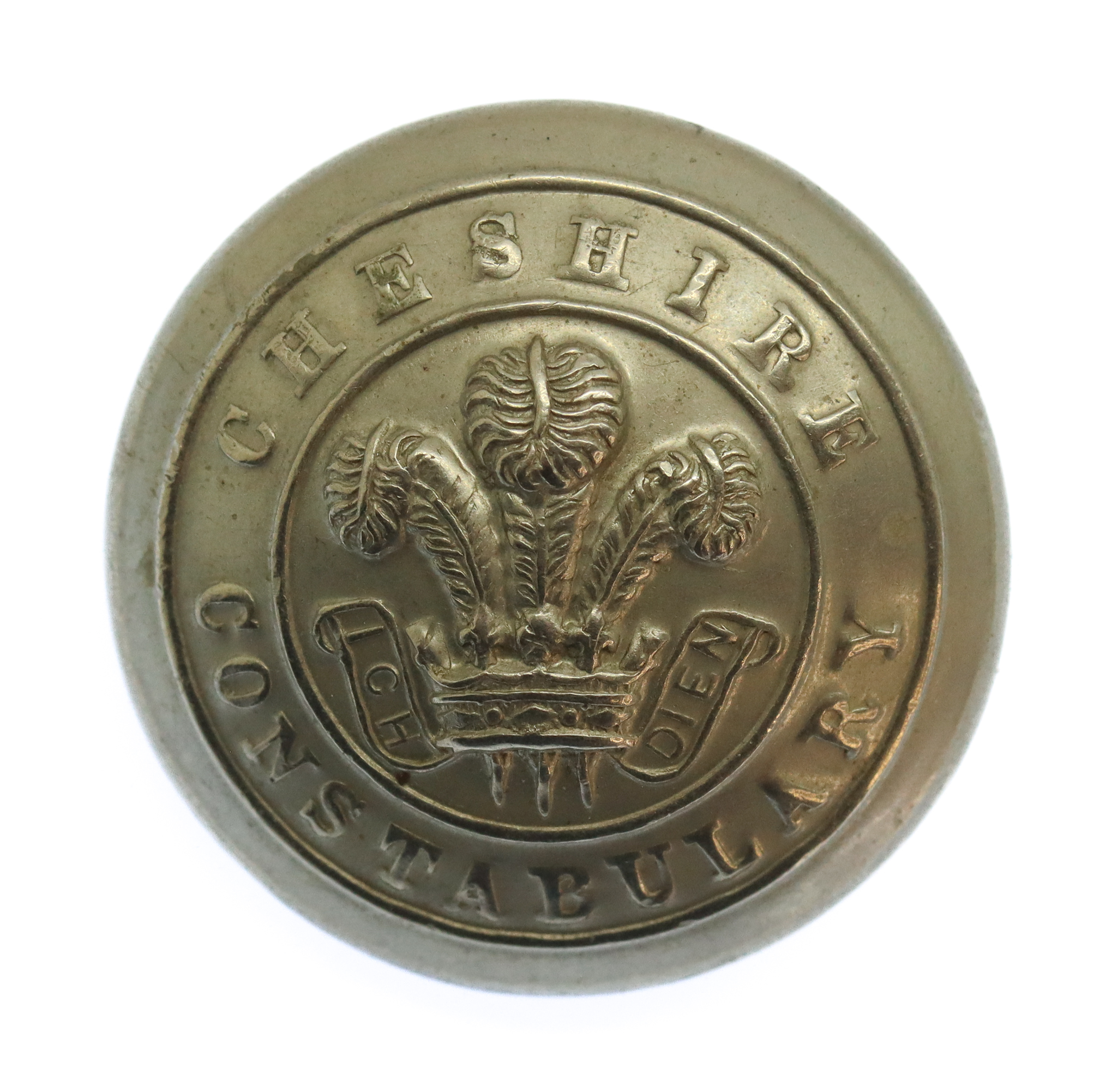 Cheshire Constabulary White Metal Button (25mm)