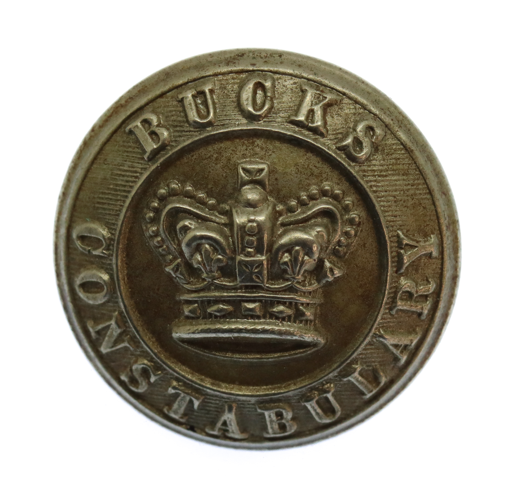 Victorian Buckinghamshire Constabulary White Metal Button (23mm)