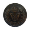 Isle of Wight Police Black Button - King's Crown (25mm)