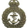 Admiralty Constabulary White Metal Cap Badge - King's Crown