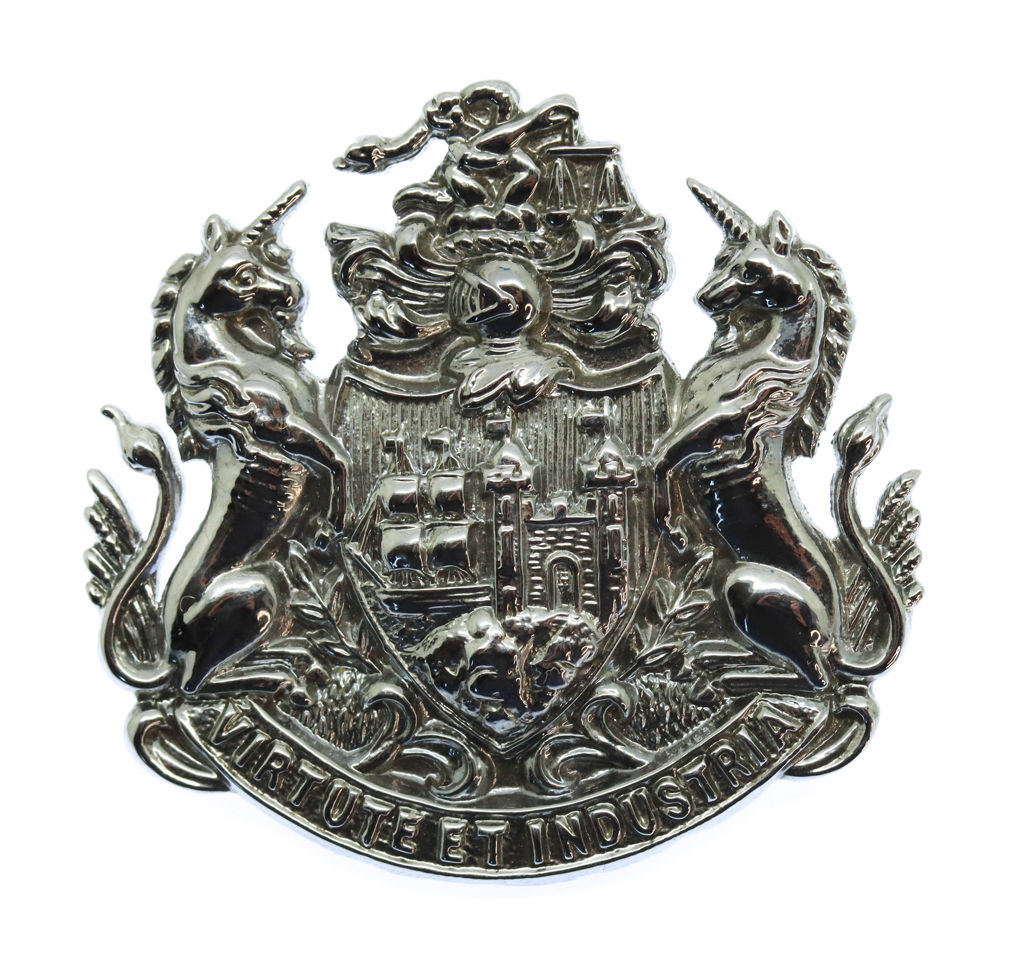 Port of Bristol Police Coat of Arms Cap Badge
