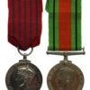 WW2 'Eastbourne Blitz 1940' George Medal and Defence Medal Pair - Rescue Worker Edwin Humphrey May, Civil Defence Service