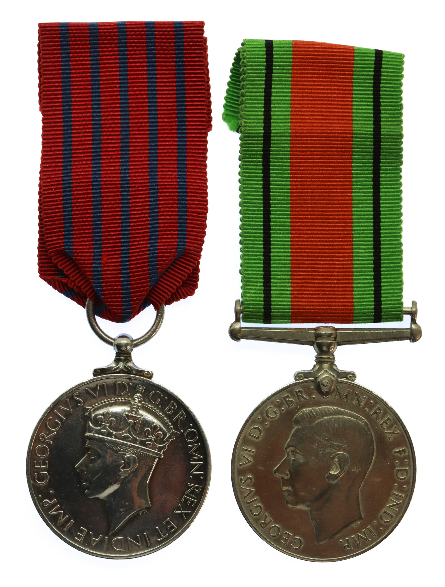 WW2 'Eastbourne Blitz 1940' George Medal and Defence Medal Pair - Rescue Worker Edwin Humphrey May, Civil Defence Service