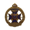 Rifle Brigade Enamelled Sweetheart Brooch - King's Crown