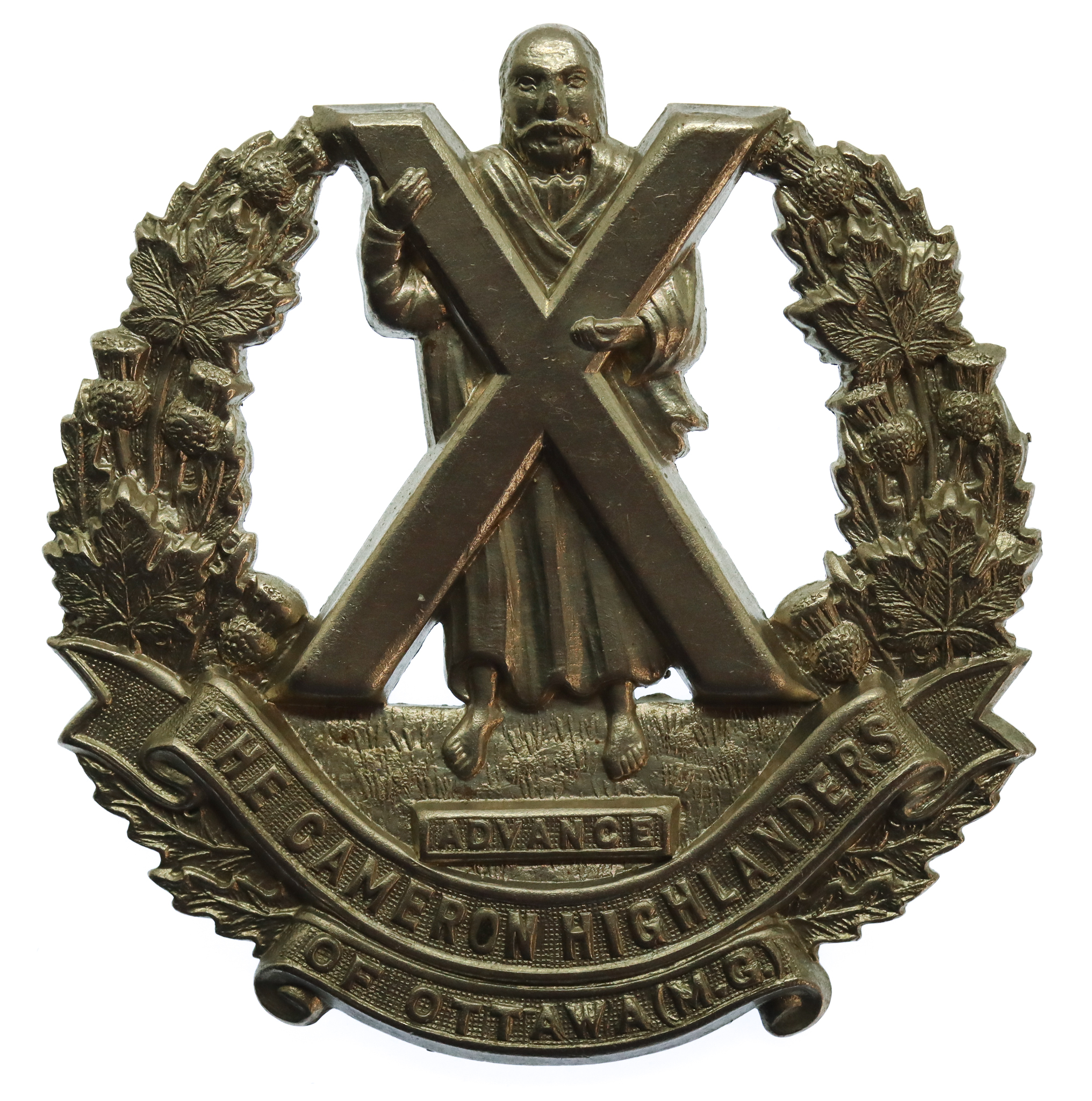 Canadian The Cameron Highlanders of Ottawa (M.G.) Cap Badge 