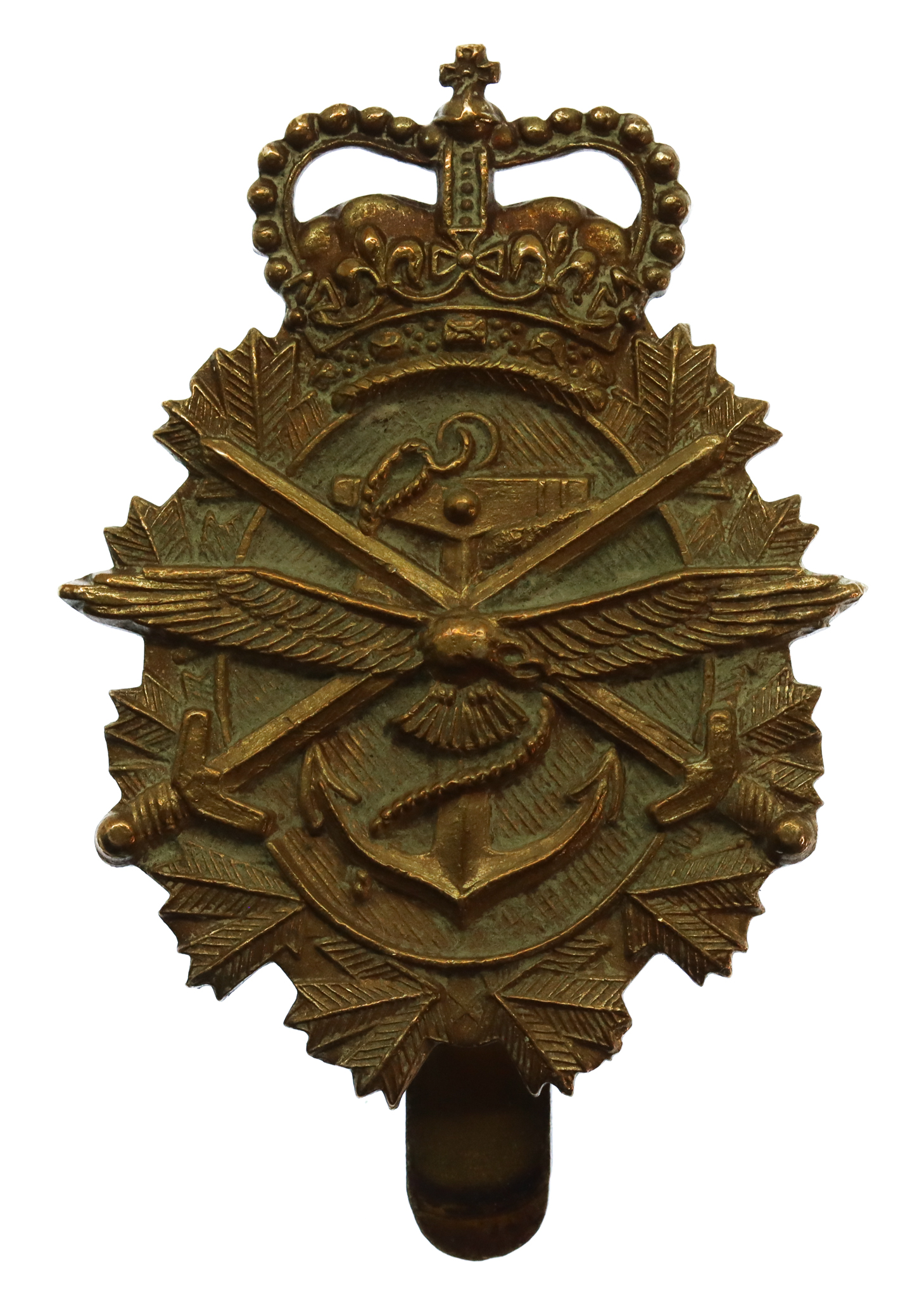 Canadian Armed Forces Cap Badge - Queen's Crown