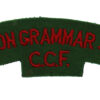 Brighton Grammar School C.C.F. Cloth Shoulder Title