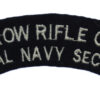 Harrow Rifle Corps Royal Navy Section Cloth Shoulder Title