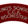 King's School Rochester C.C.F. Cloth Shoulder Title