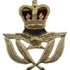 Royal Air Force (R.A.F.) Warrant Officer's Anodised (Staybrite) Cap Badge - Queen's Crown