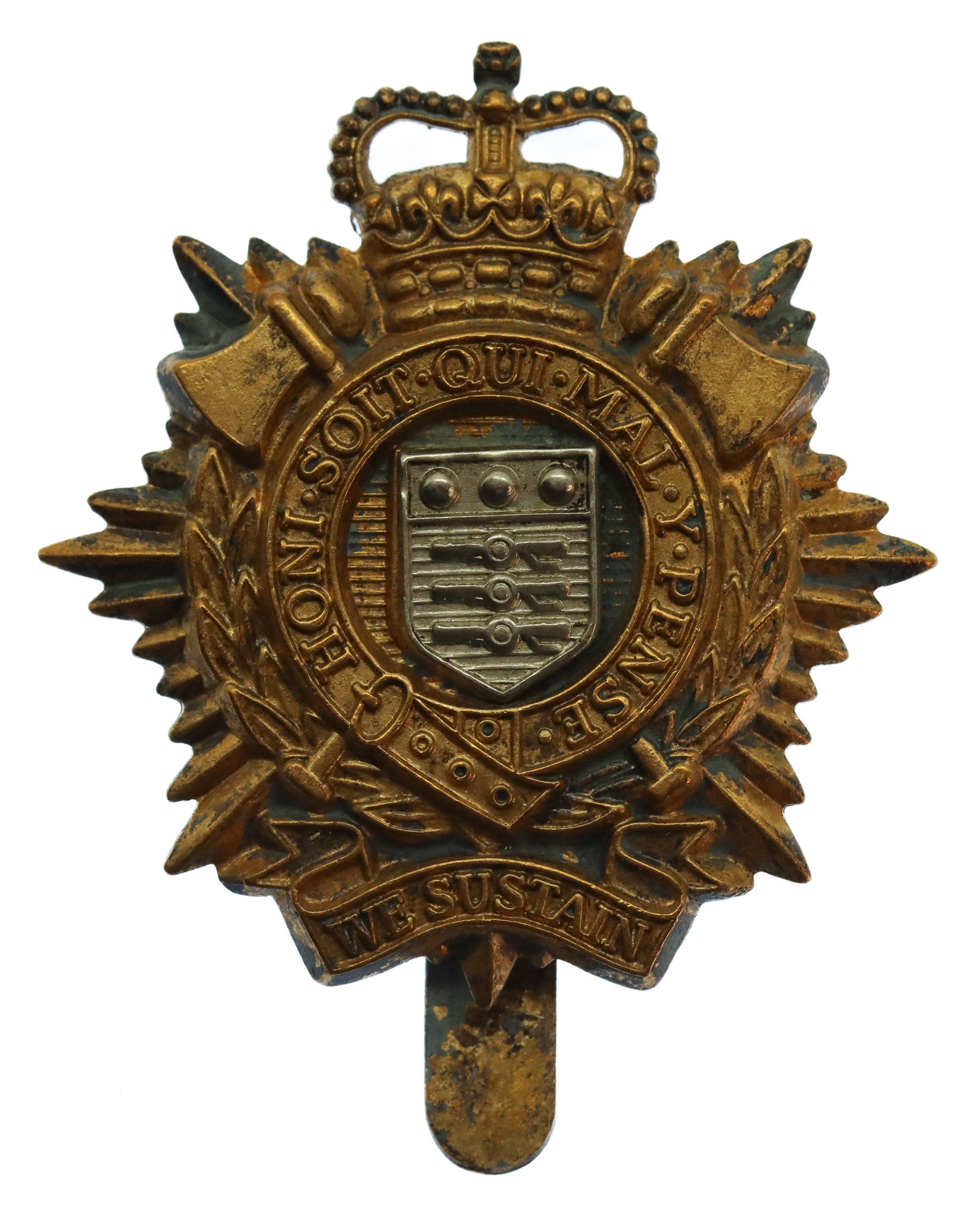 Royal Logistics Corps (R.L.C.) Bi-Metal Cap Badge
