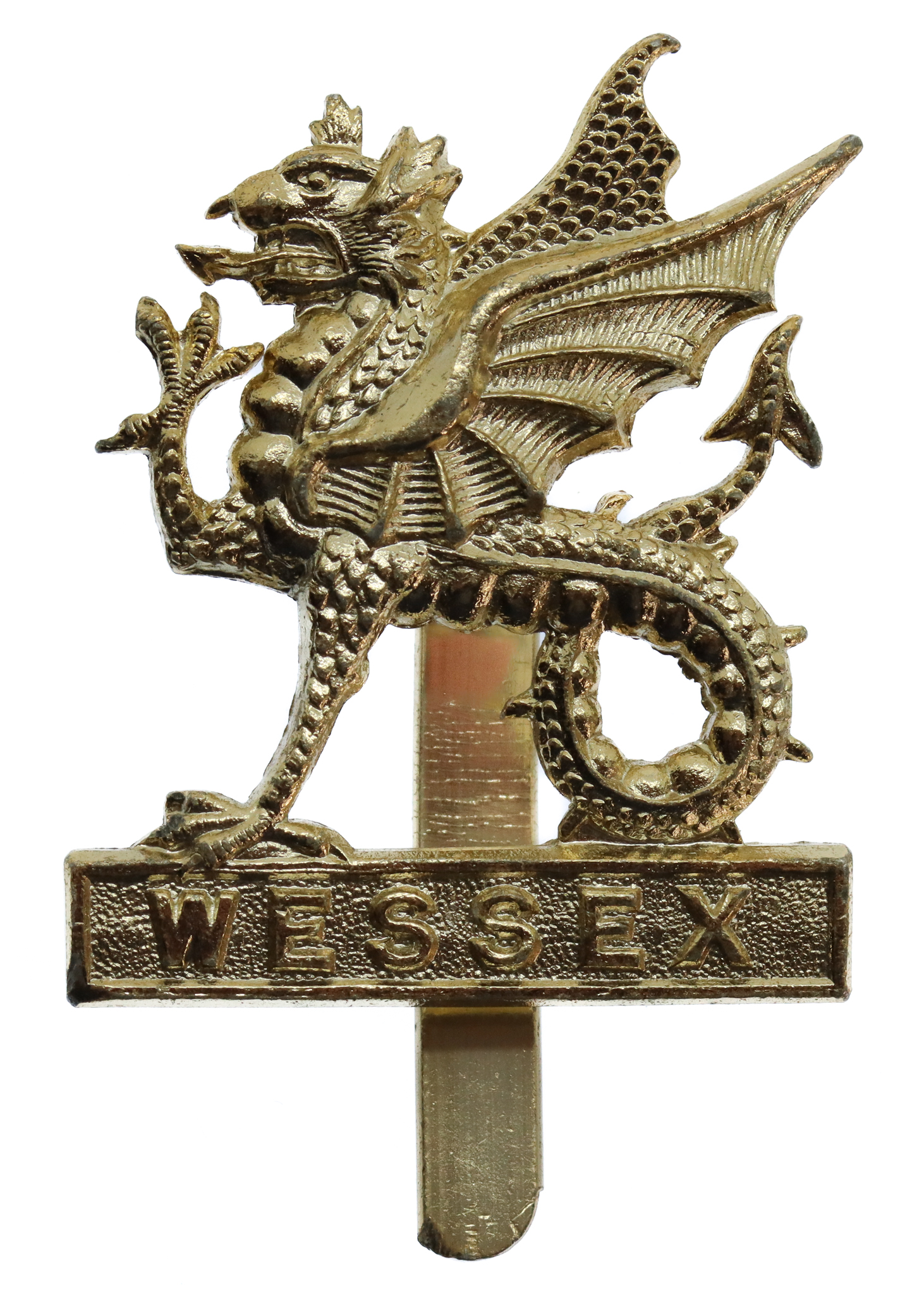Wessex Brigade Anodised (Staybrite) Cap Badge