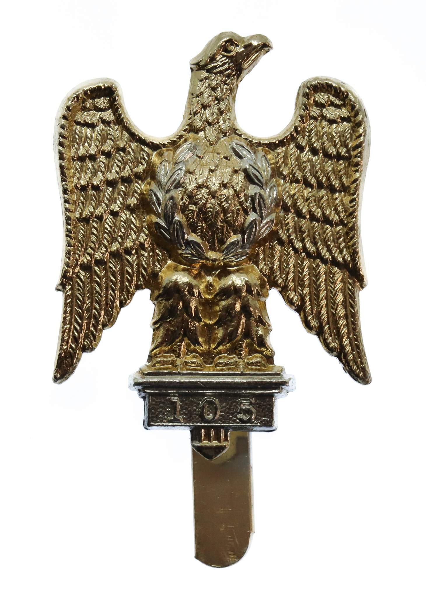 1st Royal Dragoons Anodised (Staybrite) Cap Badge