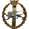 King's Own Royal Border Regiment Anodised (Staybrite) Cap Badge