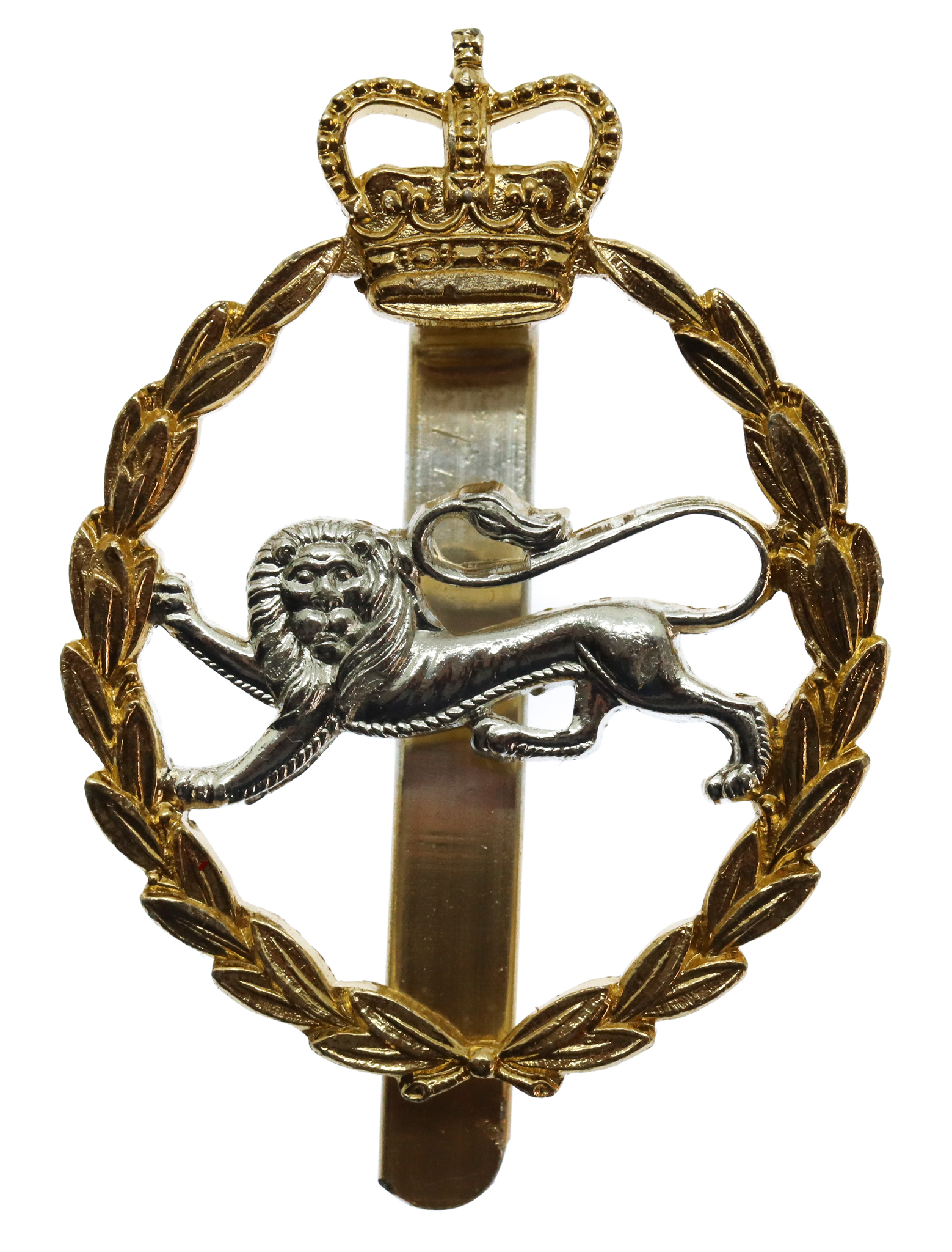 King's Own Royal Border Regiment Anodised (Staybrite) Cap Badge