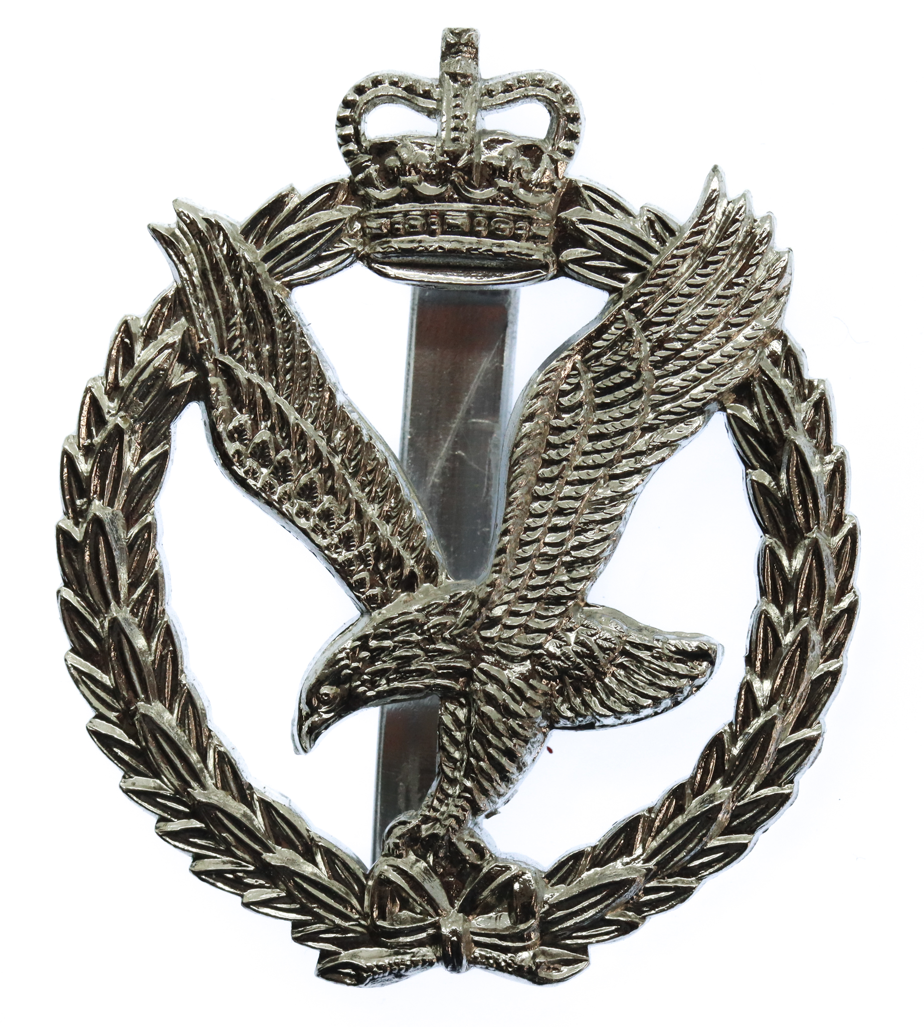 Army Air Corps Anodised (Staybrite) Cap Badge