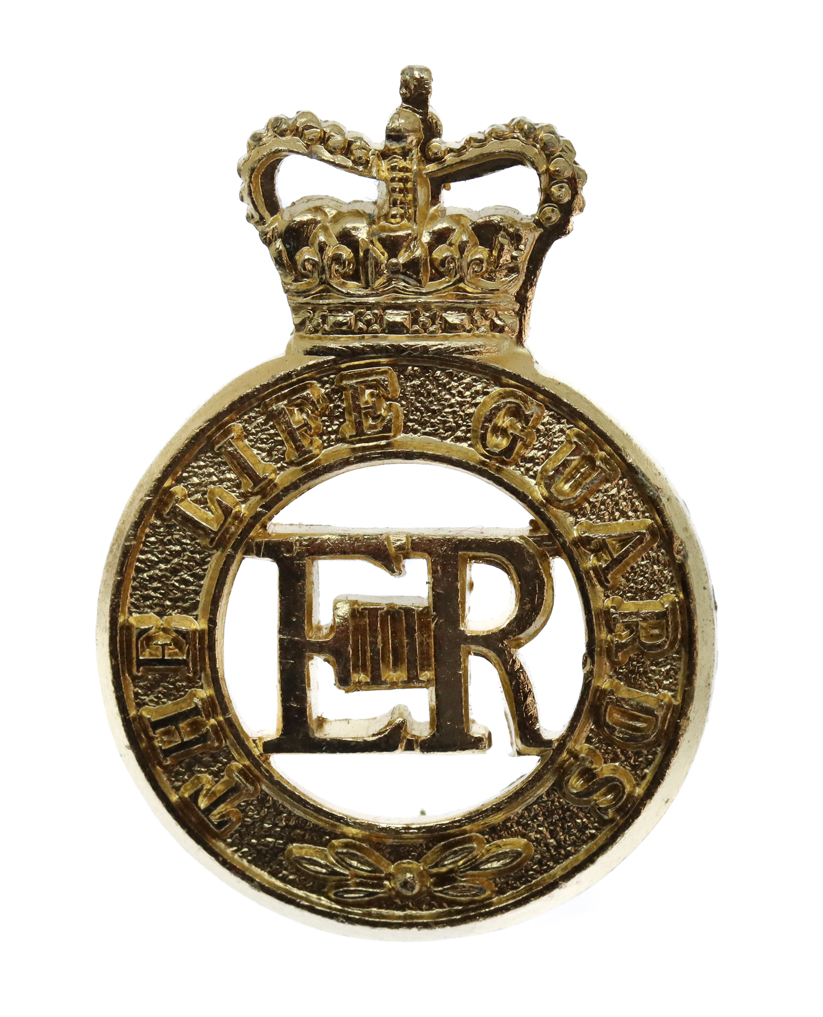 EIIR The Life Guards Anodised (Staybrite) Cap Badge